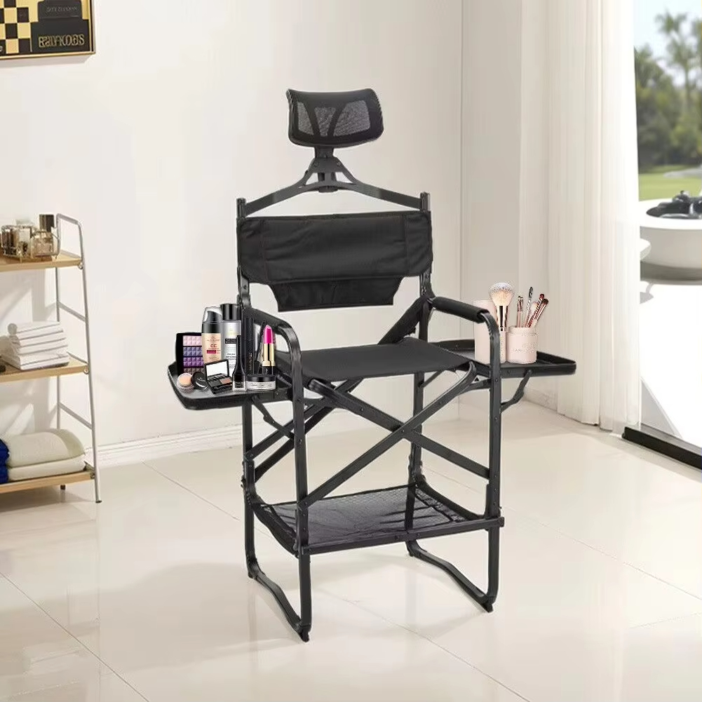 Beauty Makeup Desk - Silla alta de director, silla de