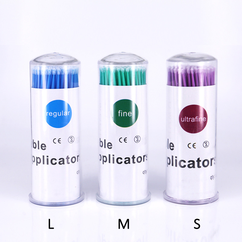 Eyelash Extension - 100 unidades/botella de microcepillos para kit