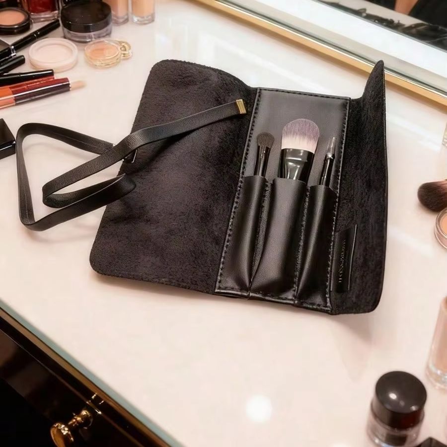 Ysl Beauty Makeup - YSL-Juego de brochas de maquillaje portátiles,