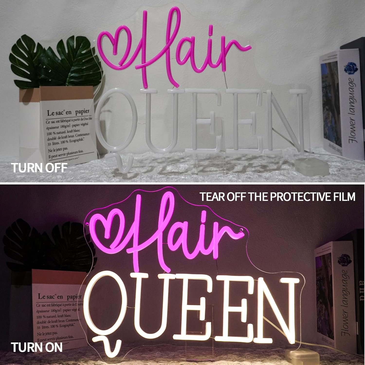 Letrero Luminoso LED de Neón c - Beauty Queen Makeup Studio reseña y precio