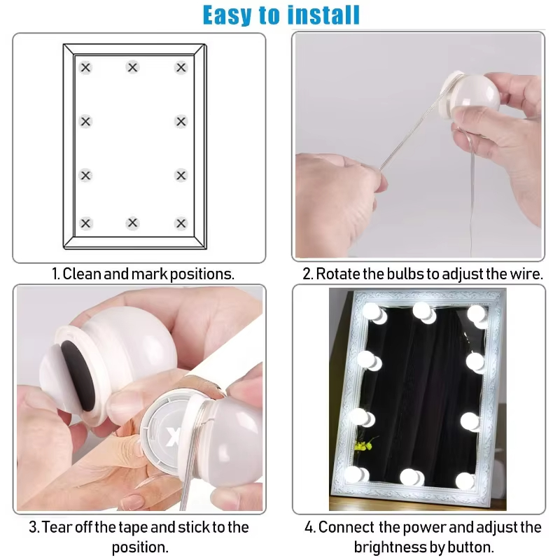 Kit de 10 Bombillas LED para E - Beauty Makeup Desk reseña y precio