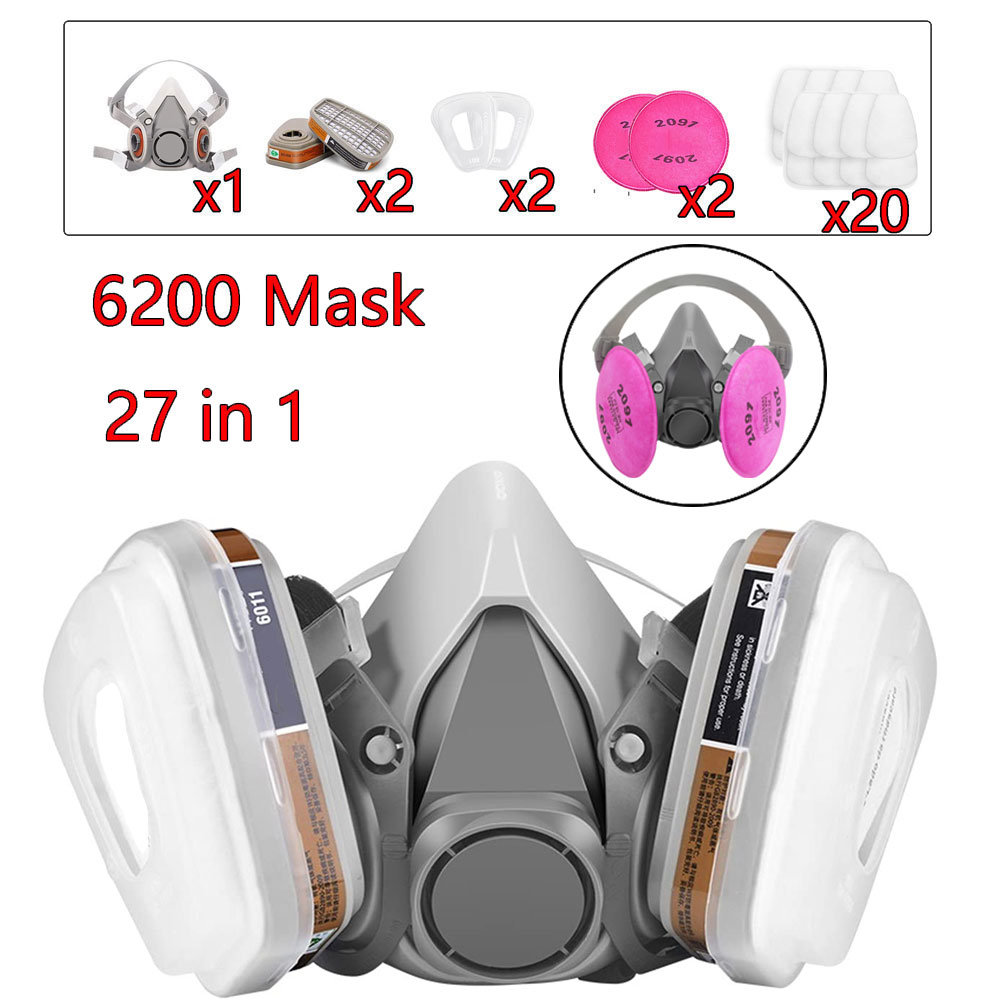 27 en 1 6200 respirador de más - Sheet Face Mask Pack reseña y precio