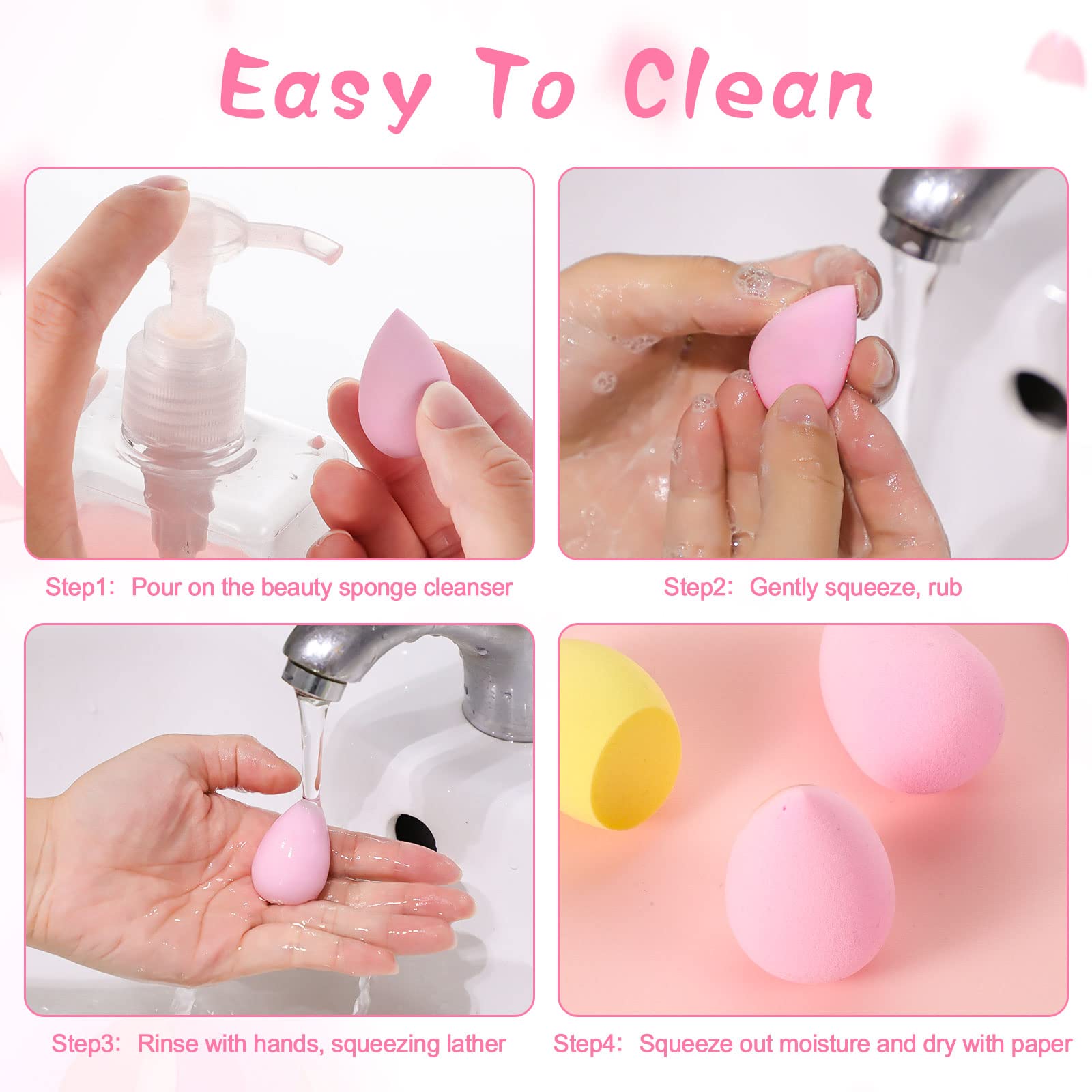 Juego de 15 esponjas de maquil - Beauty Makeup Desk reseña y precio