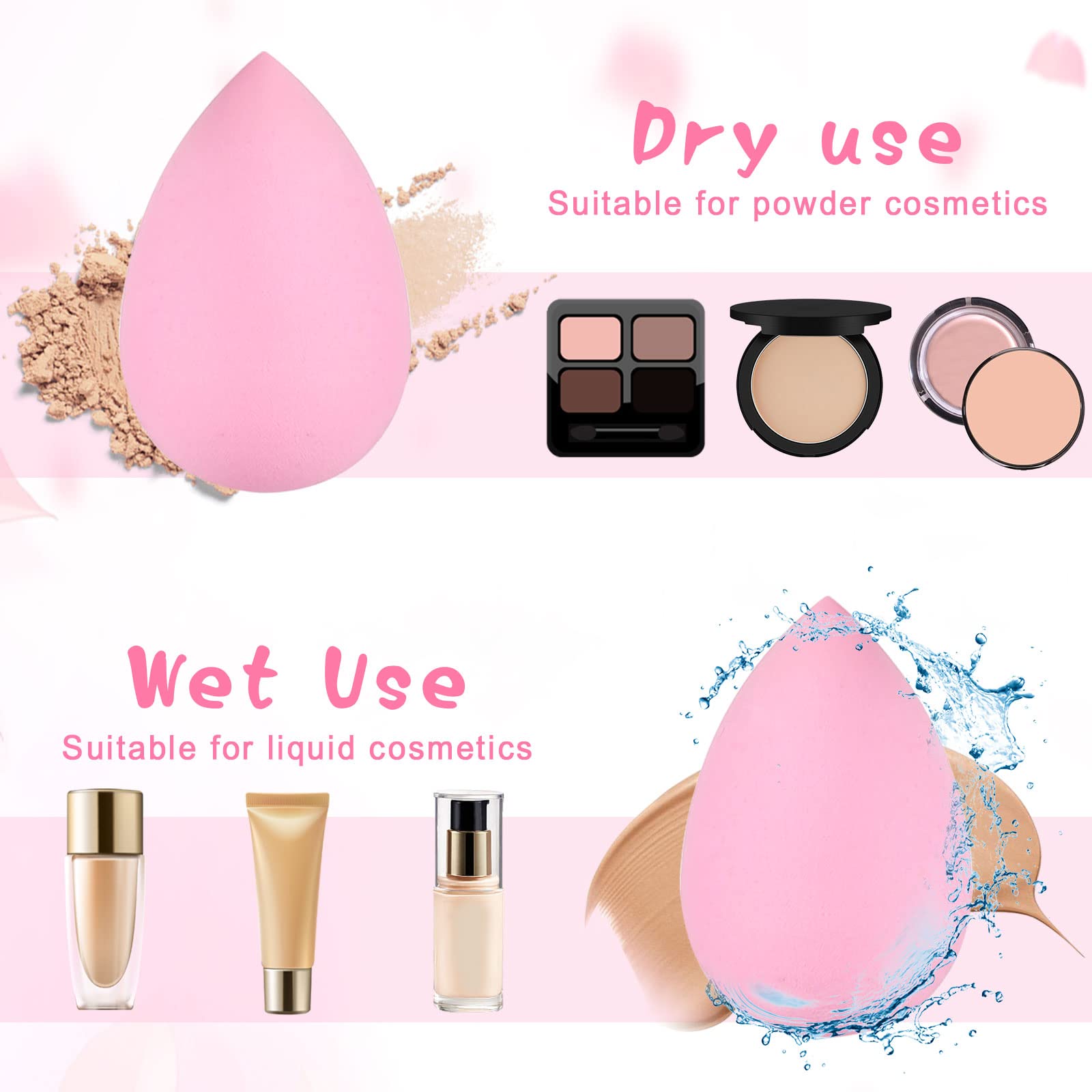 Juego de 15 esponjas de maquil - Beauty Makeup Desk reseña y precio