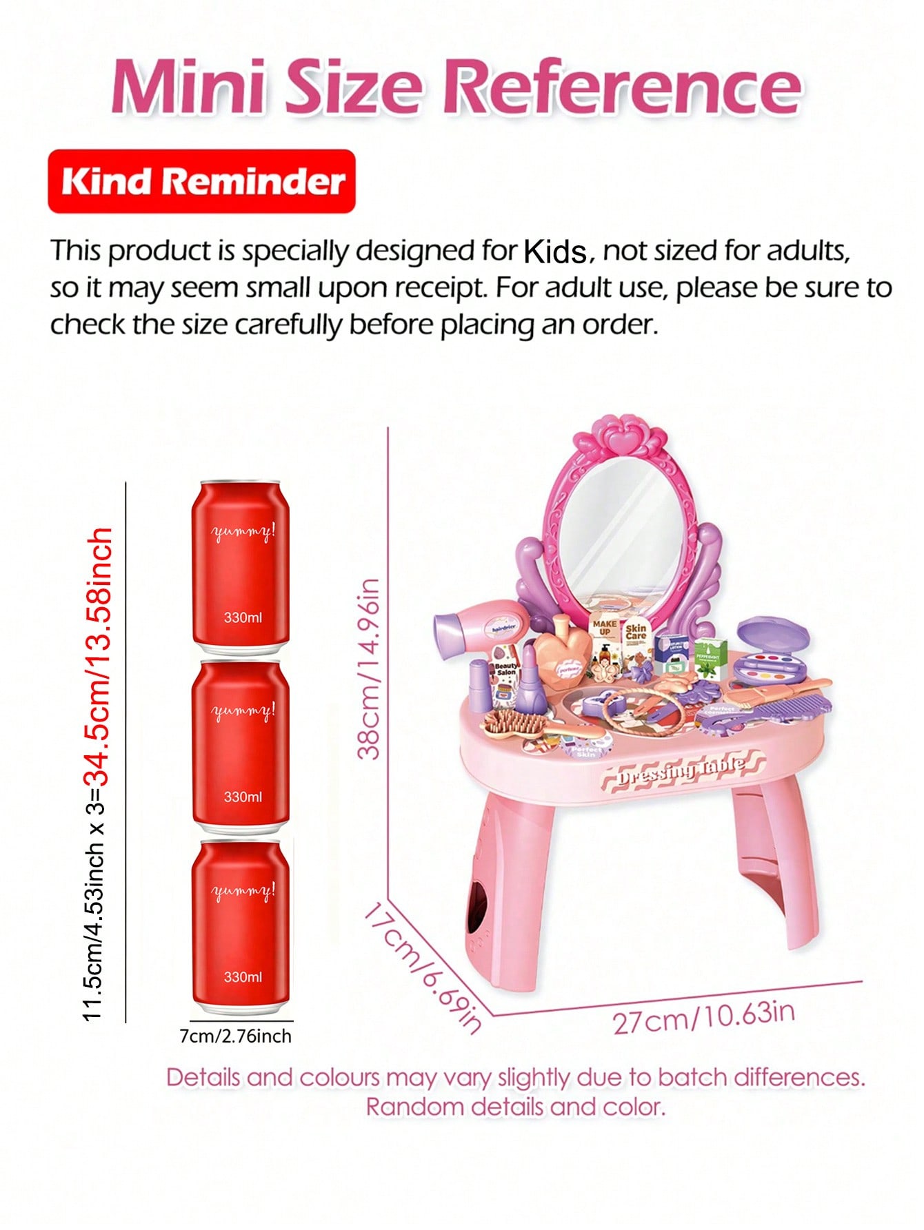 Juego de tocador de princesa p - Beauty Makeup Desk reseña y precio