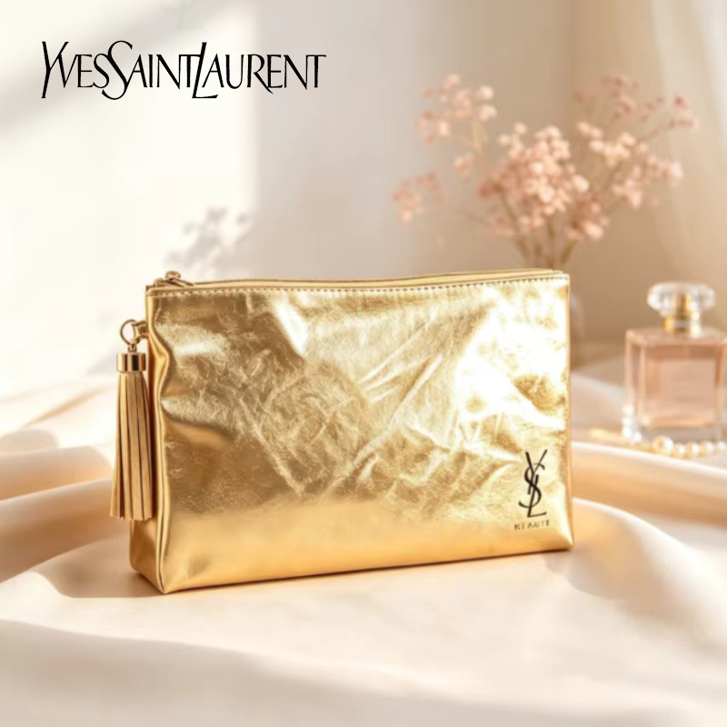 Bolsa de Cosméticos Dorada YSL - Ysl Beauty Makeup reseña y precio