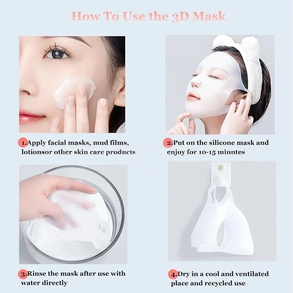 1/2 Uds 3D reutilizable suaviz - Sheet Face Mask Pack reseña y precio