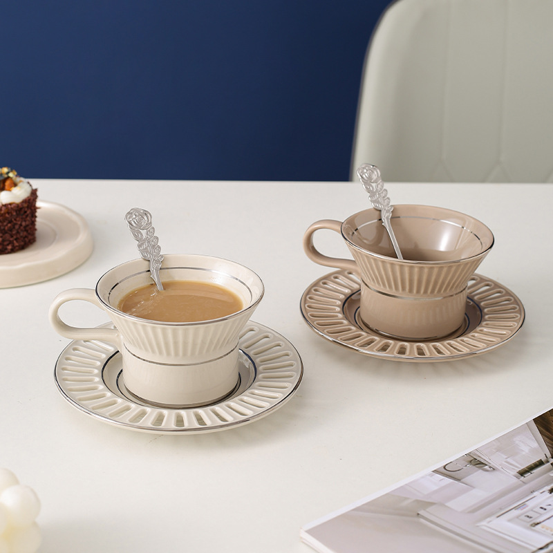 Taza de café de cerámica de lu - Beauty Makeup Desk reseña y precio