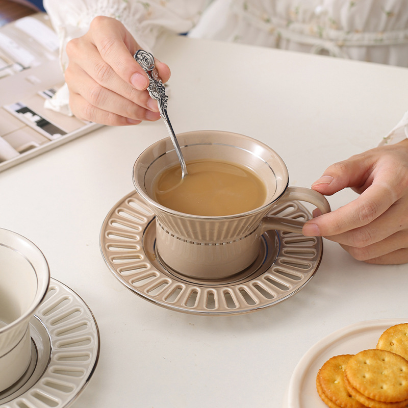 Taza de café de cerámica de lu - Beauty Makeup Desk reseña y precio