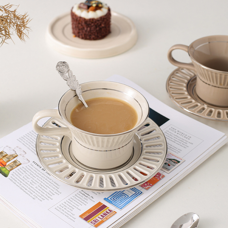 Taza de café de cerámica de lu - Beauty Makeup Desk reseña y precio