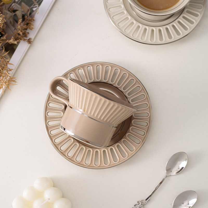 Taza de café de cerámica de lu - Beauty Makeup Desk reseña y precio